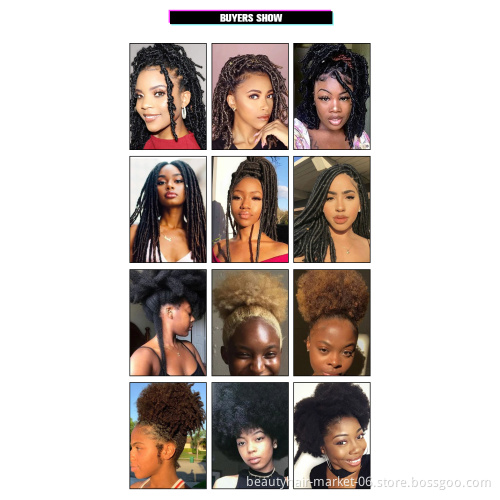 Wholesale cuticle aligned 100% unprocessed raw afro kinky curly human virgin hair bulk,dreadlocks bundles bulk vendors